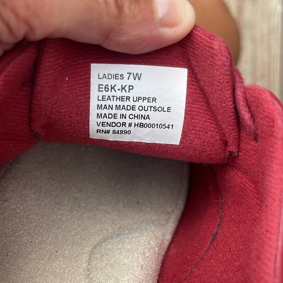 Dr Max Women’s Red Oxford Tie Leather Shoes size 7 - memory foam-Blair Haband - Picture 5 of 8